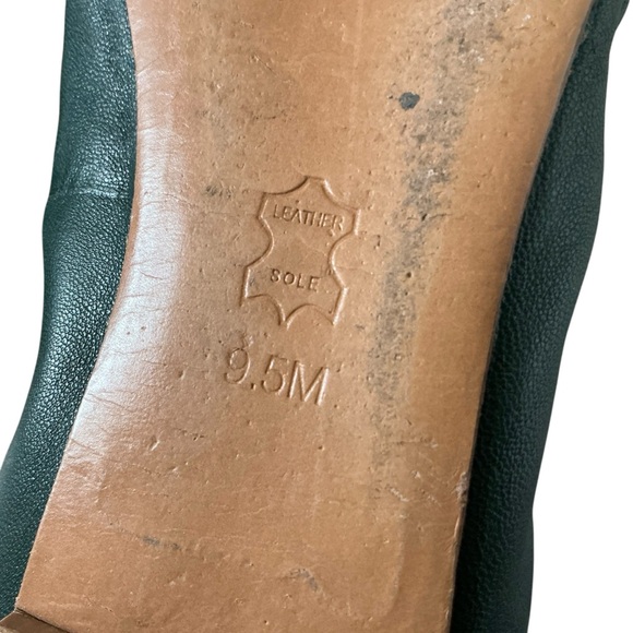 Tory Burch Sedgwick ballet flats size 9.5 lambskin leather in jitney green - Picture 6 of 6